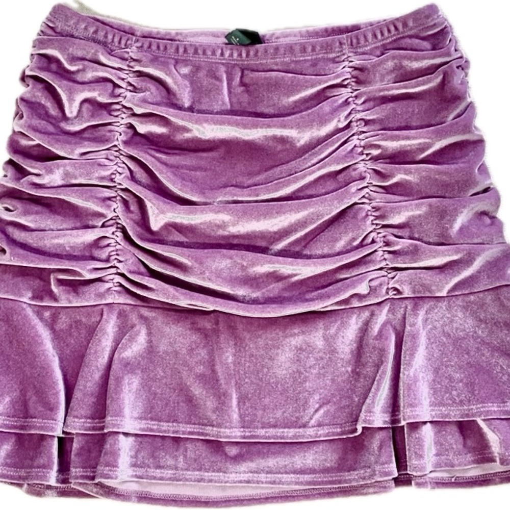 Wild Fable Elegant Pink Velvet Skirt